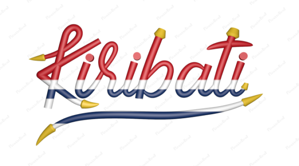 Kiribati Calligraphy Country Template