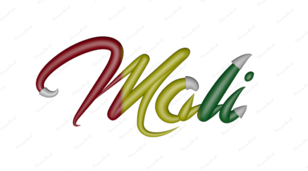 Mali Calligraphy Country Template