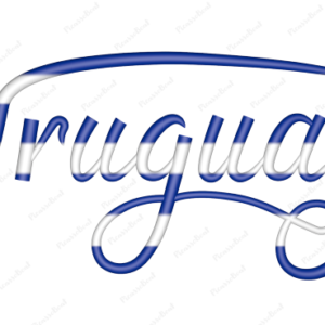 Uruguay Calligraphy Country Template