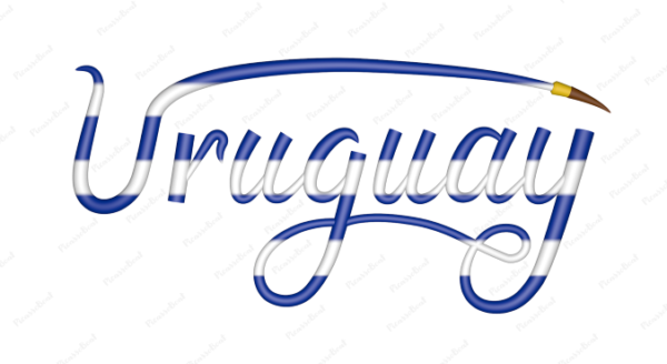 Uruguay Calligraphy Country Template