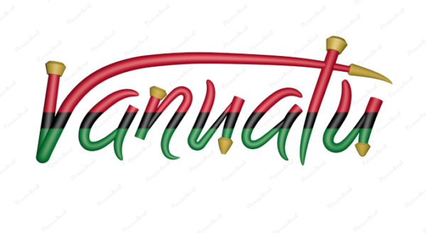 Vanuatu Calligraphy Country Template