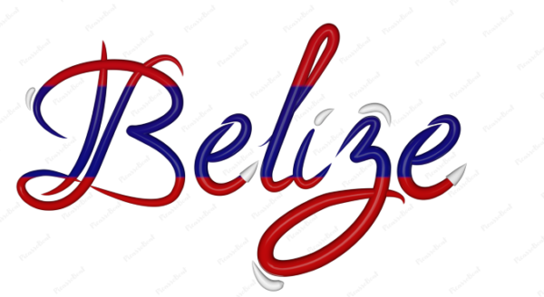 Belize Calligraphy Country Template