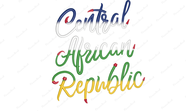 Central African Republic Calligraphy Country Template