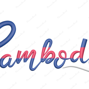 Cambodia Calligraphy Country Template
