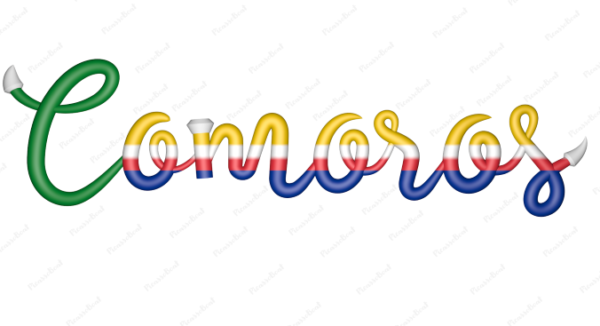 Comoros Calligraphy Country Template