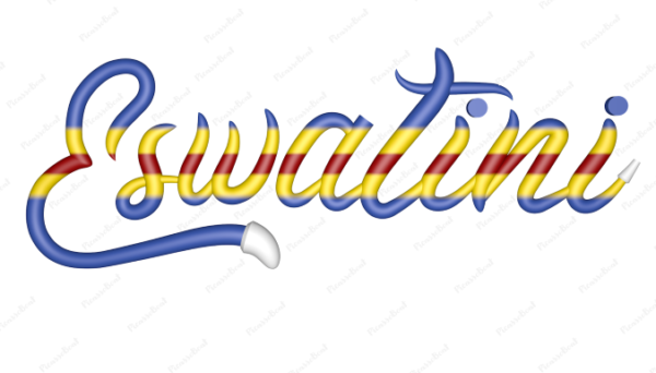 Eswatini Calligraphy Country Template