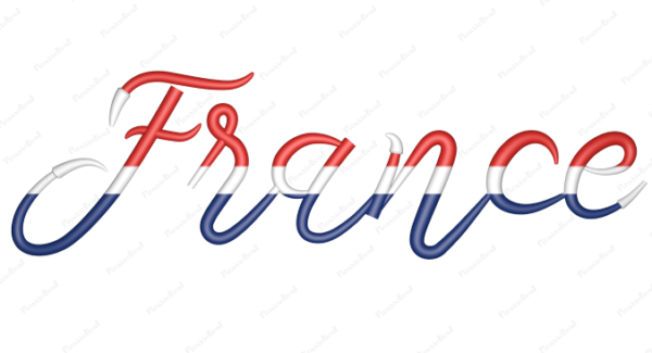 France Calligraphy Country Template
