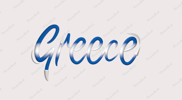 Greece Calligraphy Country Template