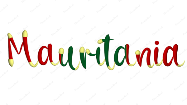 Mauritania Calligraphy Country Template