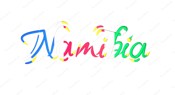 Namibia Calligraphy Country Template
