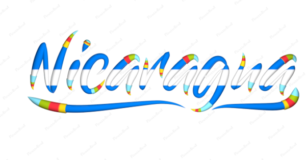 Nicaragua Calligraphy Country Template