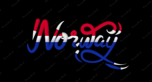 Norway Calligraphy Country Template