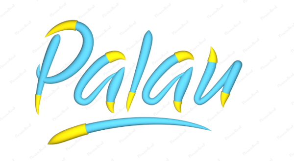 Palau Calligraphy Country Template