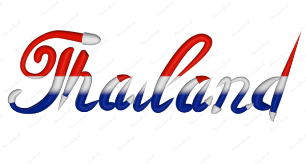 Thailand Calligraphy Country Template