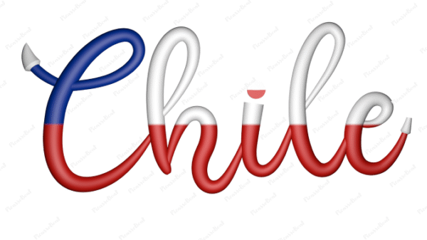 Chile Calligraphy Country Template